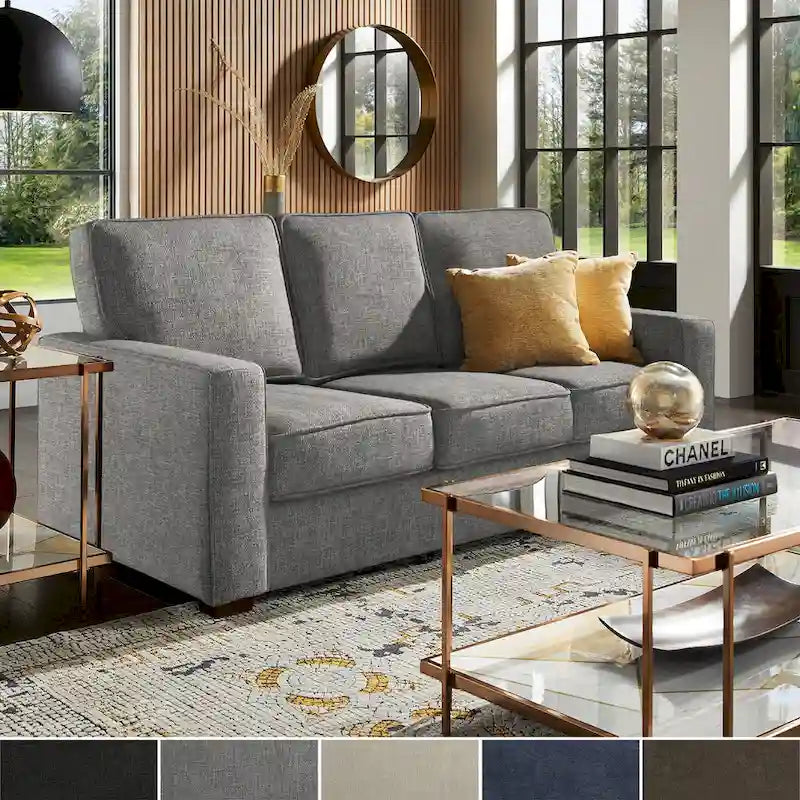 Roros Fabric Upholstered Square Arm Sofa by  Classic