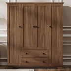Armadio a quattro ante con due cassetti - 60,6L x 20,8P x 68,5A