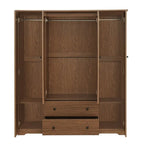 Armadio a quattro ante con due cassetti - 60,6L x 20,8P x 68,5A