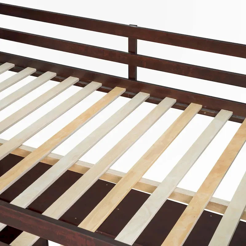 Letto a soppalco a una piazza e mezza con cassetti e scrivania
