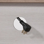 Moderno supporto TV semplice con 2 mobili contenitori e camino elettrico per soggiorno, home theater e camera da letto