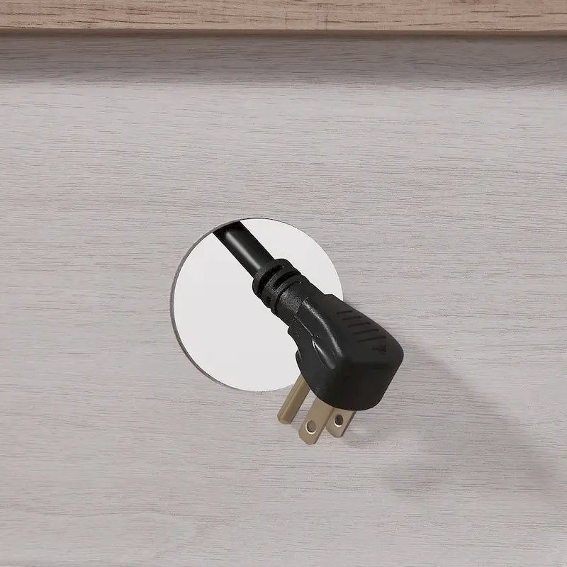 Moderno supporto TV semplice con 2 mobili contenitori e camino elettrico per soggiorno, home theater e camera da letto