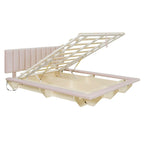 Letto matrimoniale "Queen Size" sospeso con luci LED e USB