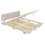 Letto matrimoniale "Queen Size" sospeso con luci LED e USB