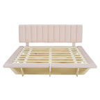 Letto matrimoniale "Queen Size" sospeso con luci LED e USB