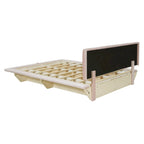 Letto matrimoniale "Queen Size" sospeso con luci LED e USB