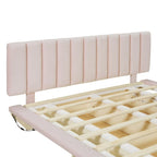 Letto matrimoniale "Queen Size" sospeso con luci LED e USB