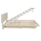 Letto matrimoniale "Queen Size" sospeso con luci LED e USB