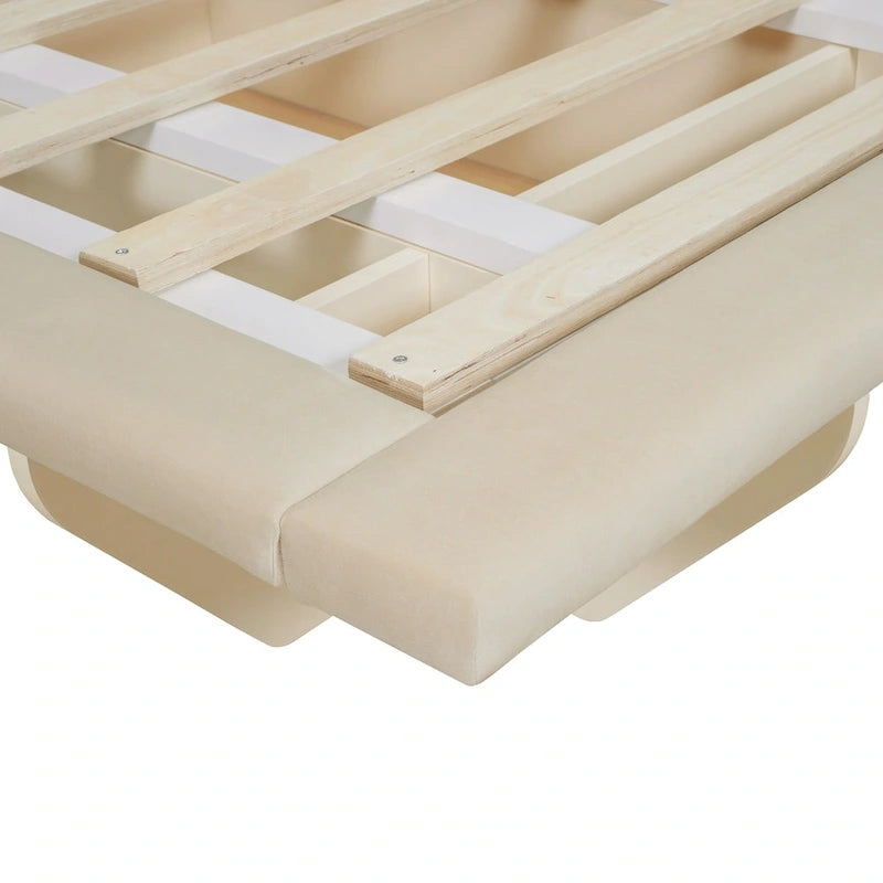 Letto matrimoniale "Queen Size" sospeso con luci LED e USB