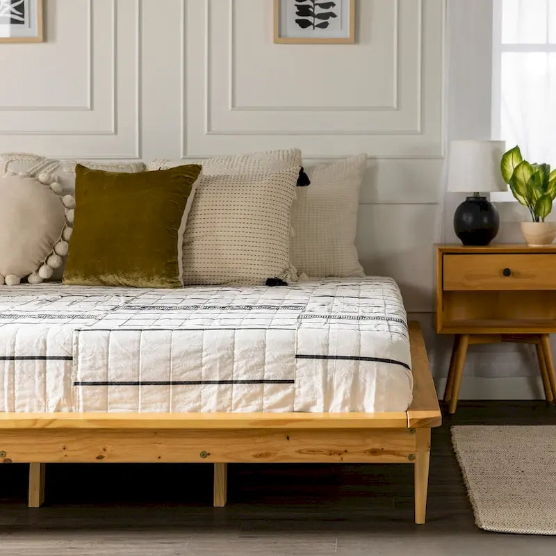 Letto a piattaforma King-size in legno massello