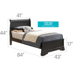 Letto matrimoniale Sleigh