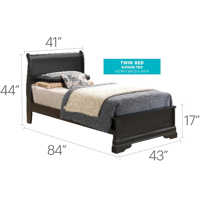 Letto matrimoniale Sleigh