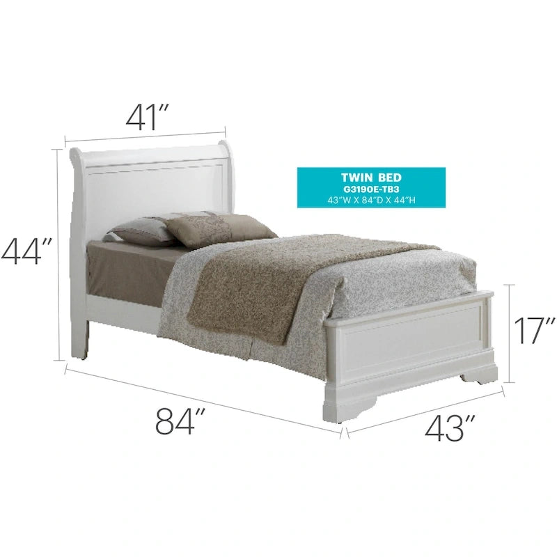 Letto matrimoniale Sleigh