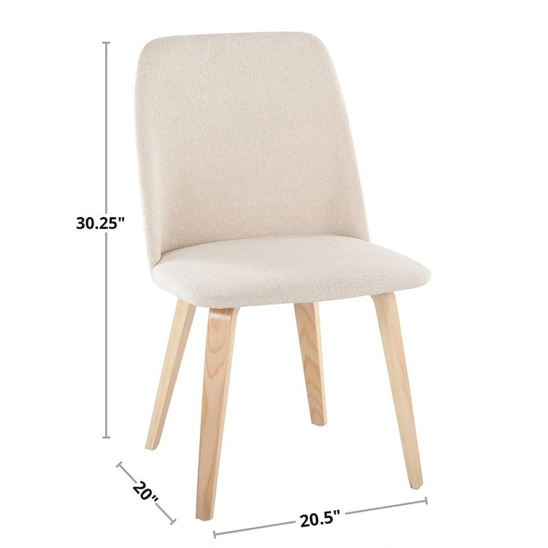 Sedia da pranzo imbottita - Set da 2