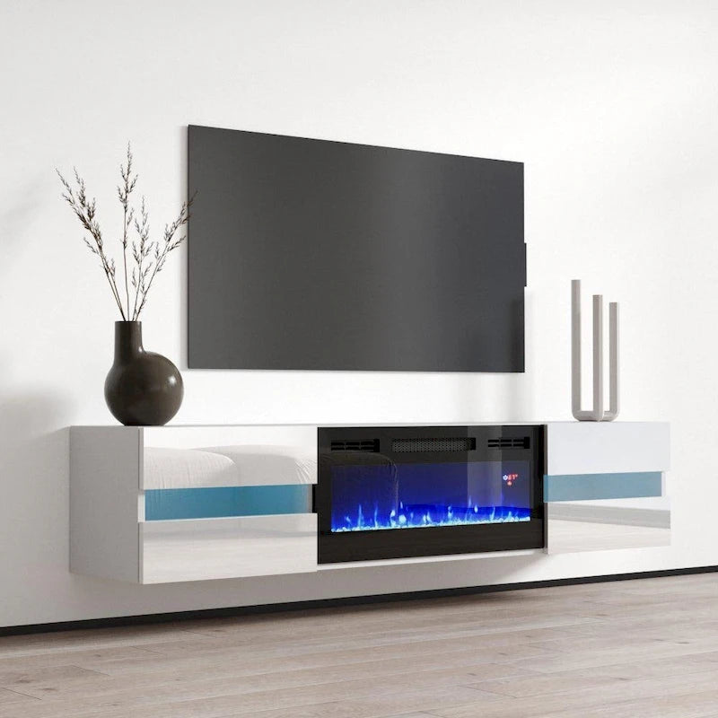 Mobile TV 72 per Camino Elettrico a Parete