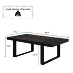 Tavolo riunioni 86,6L x 47,2P con base in legno
