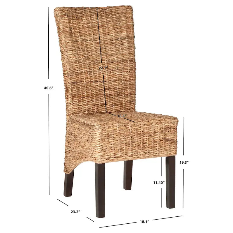 Sedia da pranzo Natural Dining (set da 2) - 46 x 59 x 103 cm - 46x58x104 cm