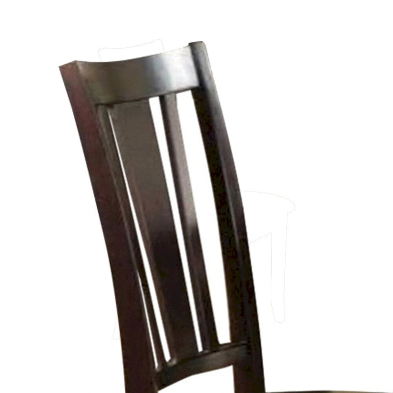 Sedia da pranzo in legno di caucciù con seduta imbottita, set da 2 - 39 A x 19 L x 23 P Pollici