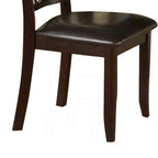 Sedia da pranzo in legno di caucciù con seduta imbottita, set da 2 - 39 A x 19 L x 23 P Pollici