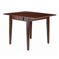 Tavolo da pranzo con doppia anta a ribalta, Noce - 41.73L x 30.55P x 29.13A