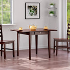  Double Drop Leaf Dining Table, Walnut - 41.73W x 30.55D x 29.13H