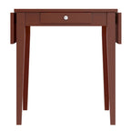 Tavolo da pranzo con doppia anta a ribalta, Noce - 41.73L x 30.55P x 29.13A