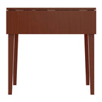 Tavolo da pranzo con doppia anta a ribalta, Noce - 41.73L x 30.55P x 29.13A