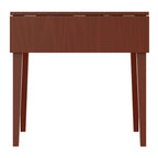 Tavolo da pranzo con doppia anta a ribalta, Noce - 41.73L x 30.55P x 29.13A
