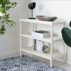  Olevia 3-Shelf Console Table - 33.8 W x 13.8 L x 29.5 H - 34Wx14Dx30H