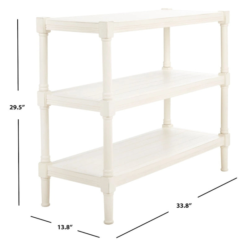 Consolle a 3 ripiani - 33,8 L x 13,8 P x 29,5 A - 34Lx14Px30A