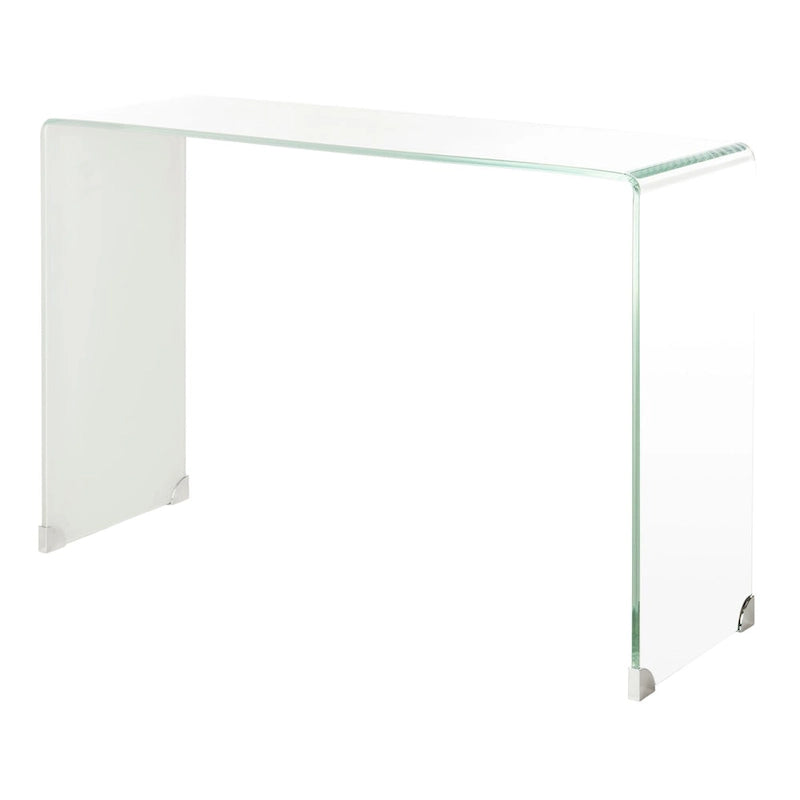 Consolle in vetro Ombre - Trasparente / Blu - 110 x 35 x 75 cm - 110Lx35Px76A