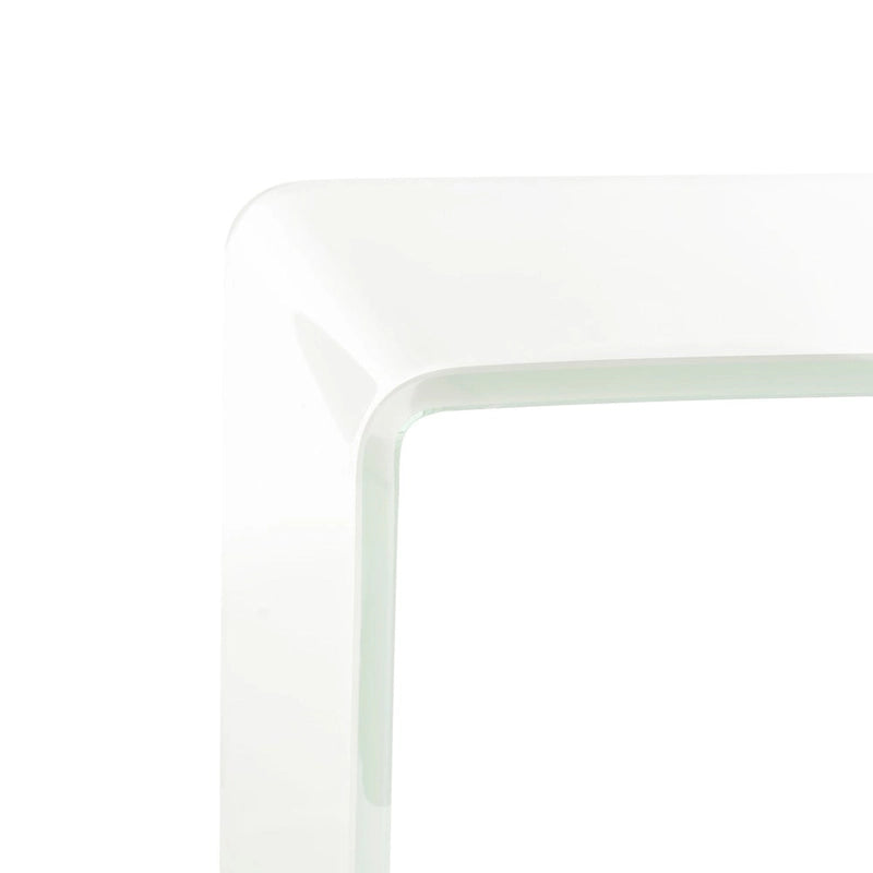 Consolle in vetro Ombre - Trasparente / Blu - 110 x 35 x 75 cm - 110Lx35Px76A