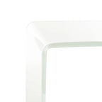 Consolle in vetro Ombre - Trasparente / Blu - 110 x 35 x 75 cm - 110Lx35Px76A