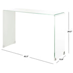 Consolle in vetro Ombre - Trasparente / Blu - 110 x 35 x 75 cm - 110Lx35Px76A