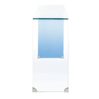 Consolle in vetro Ombre - Trasparente / Blu - 110 x 35 x 75 cm - 110Lx35Px76A