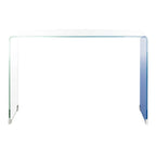 Consolle in vetro Ombre - Trasparente / Blu - 110 x 35 x 75 cm - 110Lx35Px76A
