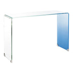 Consolle in vetro Ombre - Trasparente / Blu - 110 x 35 x 75 cm - 110Lx35Px76A