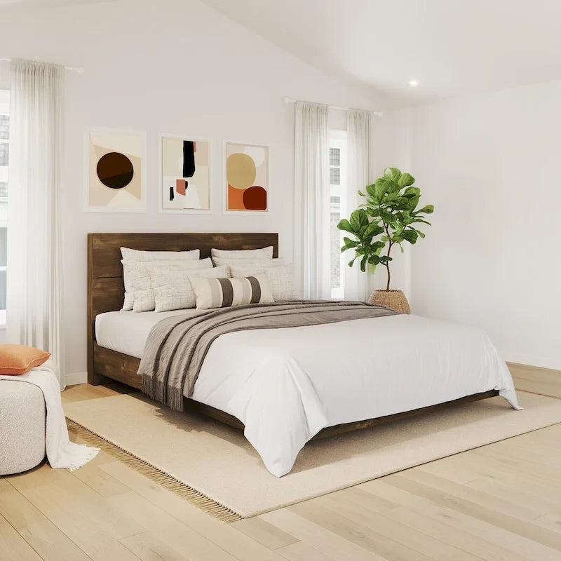 Set Comodino 2 Pezzi Con Struttura Letto E Testiera, Tartufo