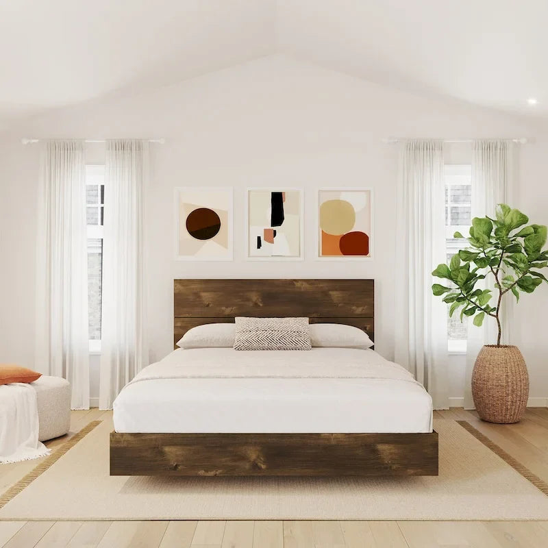 Set Comodino 2 Pezzi Con Struttura Letto E Testiera, Tartufo