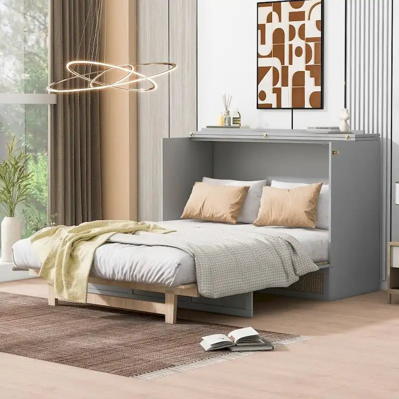 Letto a scomparsa matrimoniale con cassetti grandi