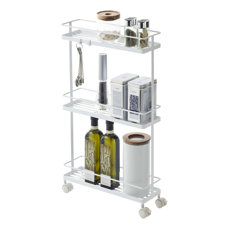  Rolling Cart, Steel, Holds 6.6 lbs, Wheels