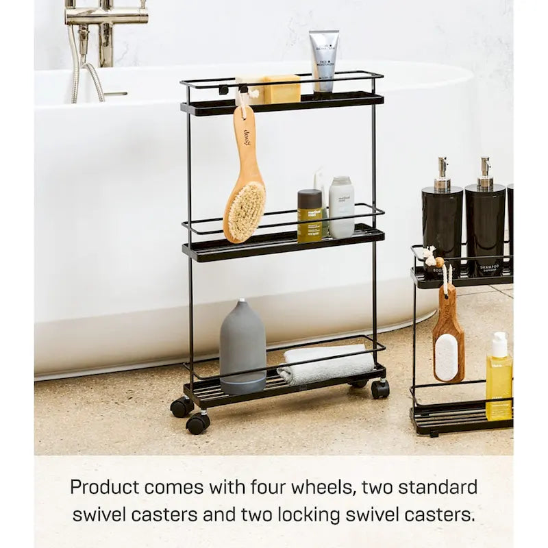 Carrello Mobile, Acciaio, Capacità 3 kg, Ruote