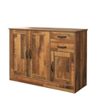 Madia moderna in legno, credenza con 3 ante e 2 cassetti
