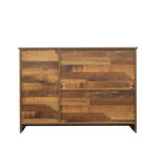 Madia moderna in legno, credenza con 3 ante e 2 cassetti