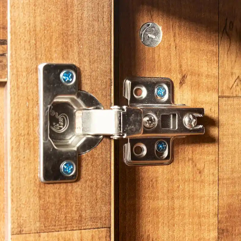 Madia moderna in legno, credenza con 3 ante e 2 cassetti