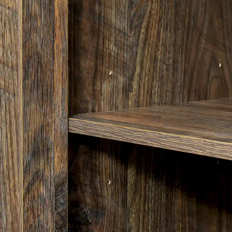 Madia moderna in legno, credenza con 3 ante e 2 cassetti