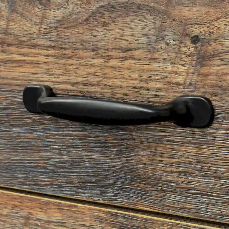 Madia moderna in legno, credenza con 3 ante e 2 cassetti
