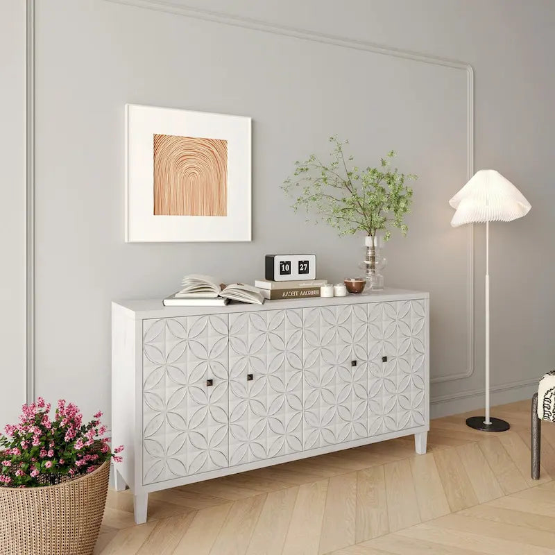 Mobile dispensa con 4 ante in legno Mobiletto credenza buffet