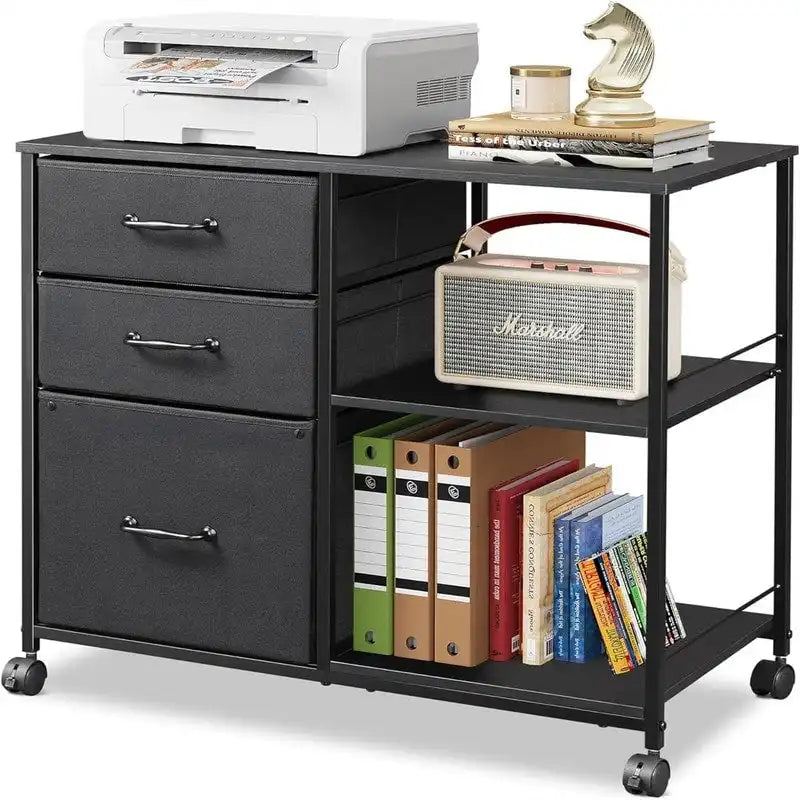 Cassettiera Portadocumenti a 3 Cassetti - 15,75P x 29,53L x 26,77H
