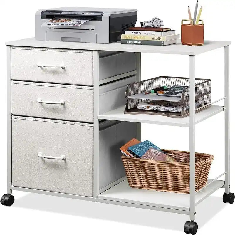 Cassettiera Portadocumenti a 3 Cassetti - 15,75P x 29,53L x 26,77H